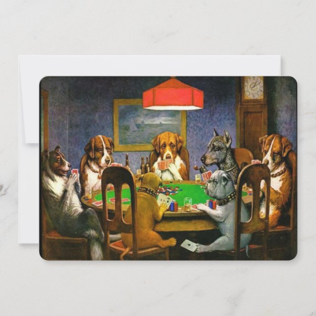 C.M. Coolidge Hunde Poker spielen (Vorderseite)
