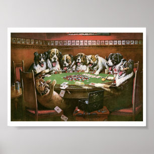 C M Coolidge Poker Beileid (1903) Poster