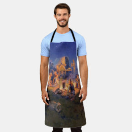 C M Russell Laugh tötet einsamen Western Schürze