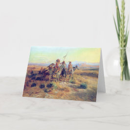 C M Russell "The Scout" Grußkarte Karte