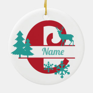 C Monogram Urlaubshaus Tree Ornament