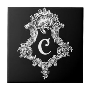 C Monogramm Fliese