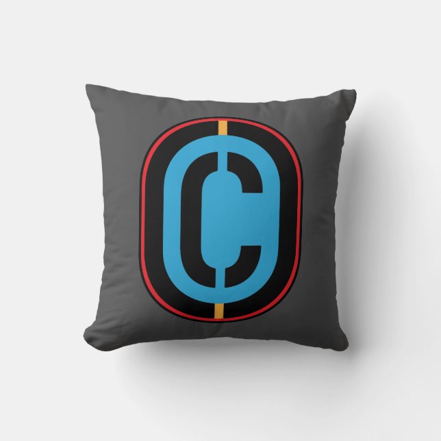 C-Monogramm Kissen (Vorderseite)