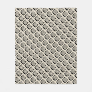 C-Monogramm Vintage-Keltischer-Knoten-Druck Fleecedecke