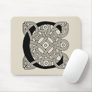 C-Monogramm Vintage-Keltischer-Knoten-Druck Mousepad