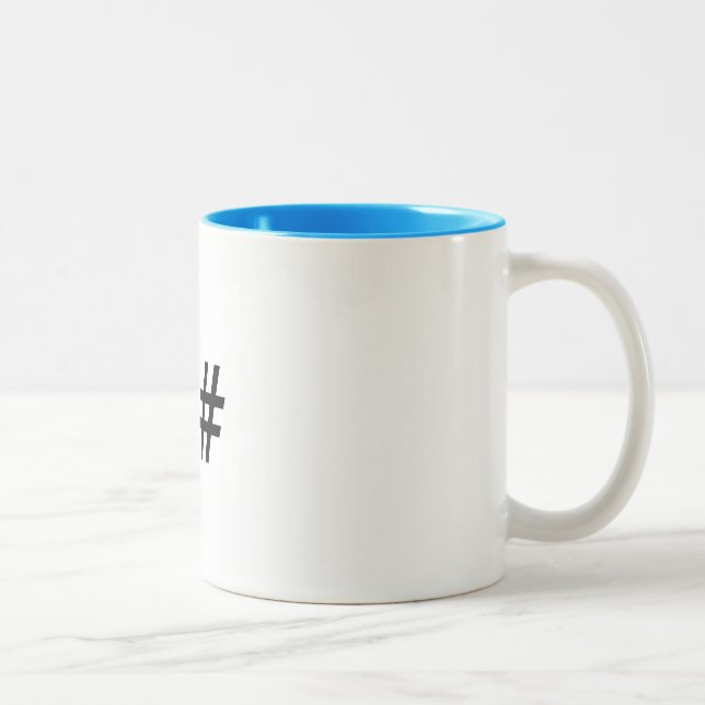 C# .NET Software-Programmierer Kaffee-Tasse Zweifarbige Tasse (Rechts)