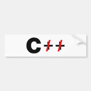 C, nicht C++ Autoaufkleber
