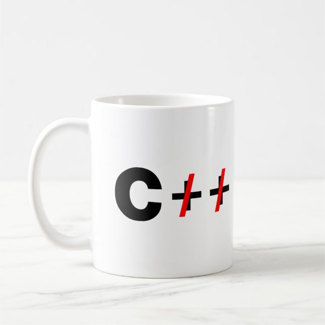 C, nicht C++ Kaffeetasse (Links)
