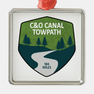 C&O Canal Towpath Ornament Aus Metall