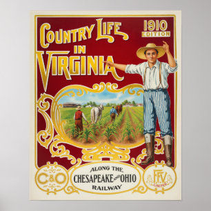 C&O Eisenbahnwerbeposter Poster