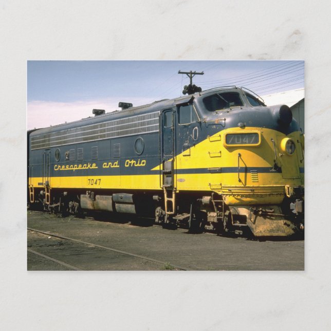 C&O EMD F-7A POSTKARTE (Vorderseite)