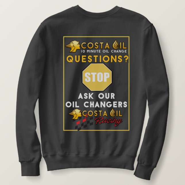 C O Halsband mit Rückenbild Sweatshirt (Design Rückseite)