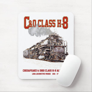 C&O-Klasse H-8 2-6-6-6 Allegheny-Dampflokomotive Mousepad