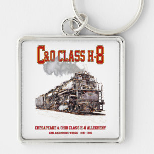 C&O Klasse H-8 2-6-6-6 Allegheny-Dampflokomotive Schlüsselanhänger