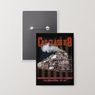 C&O-Klasse H-8 Allegheny-Lokomotive - Amerikanisch Button
