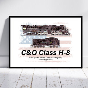 C&O-Klasse H-8 Allegheny-Lokomotive - Amerikanisch Fotodruck