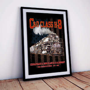 C&O-Klasse H-8 Allegheny-Lokomotive - Amerikanisch Poster