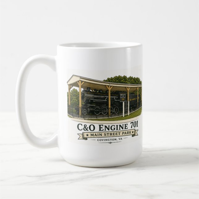 C&O Lokomotive 701 Kaffee Kaffeetasse (Links)