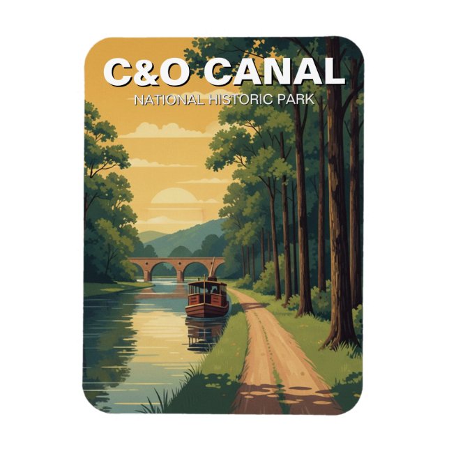 C&O National Historical Park Travel Magnet (Vertikal)