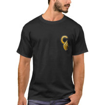 C O Schwarzes T Shirt