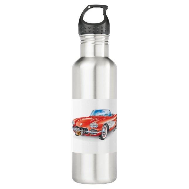 C-ONE AUTOMOBILE ART EDELSTAHLFLASCHE (Vorderseite)