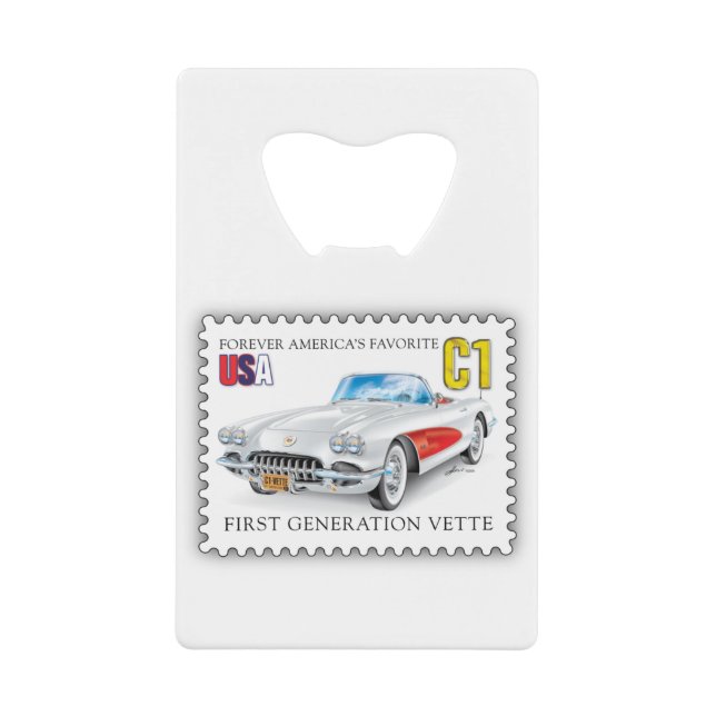 C-ONE AUTOMOBILE ART GELDBEUTEL FLASCHENÖFFNER (Vorderseite)