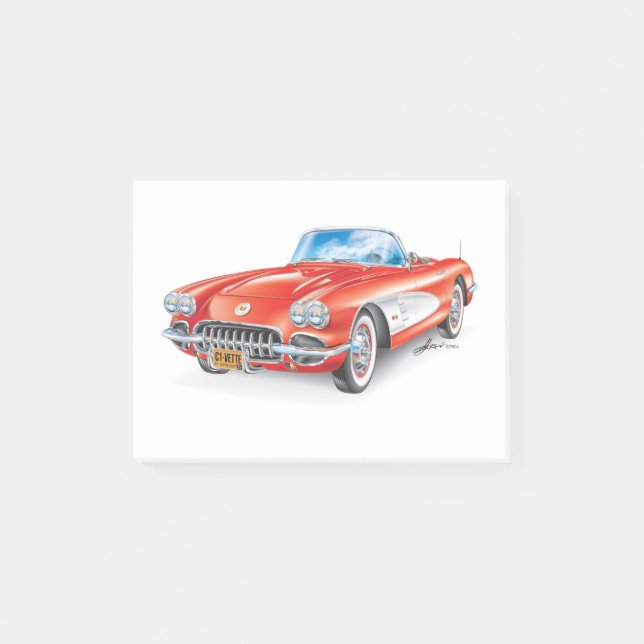 C-ONE AUTOMOBILE ART POST-IT KLEBEZETTEL (Vorderseite)