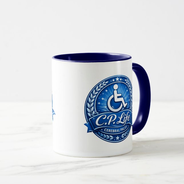 C.P. Life - Cerebral Palsy Coffee Mug No.#1 Tasse (VorderseiteRechts)