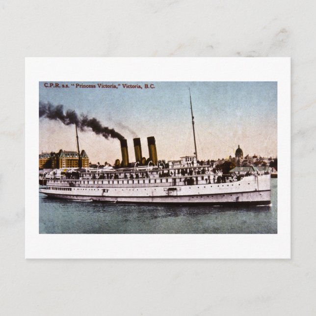 C.P.R., s.s. "Princess Victoria", Victoria, B.C. Postkarte (Vorderseite)