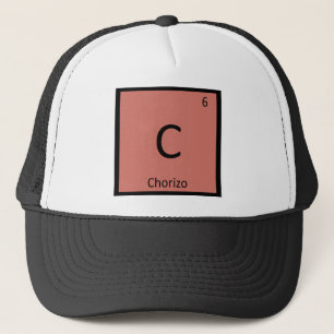 C - Periodisches Symbol für Chorizo-Chemie Truckerkappe
