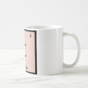 C - Periodisches Symbol für die Chemische Chemie v Tasse