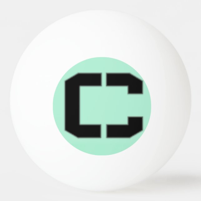 C Ping Pong Ball Tischtennisball (Vorderseite)