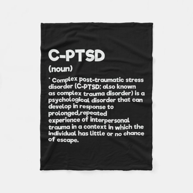 C-PSd Definition Stress Awareness Mental Posttrau Fleecedecke (Vorderseite)
