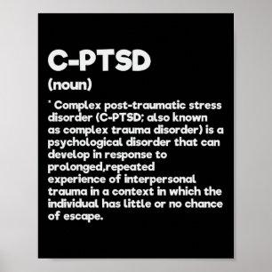 C-PSd Definition Stress Awareness Mental Posttrau Poster