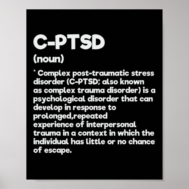 C-PSd Definition Stress Awareness Mental Posttrau Poster (Vorne)
