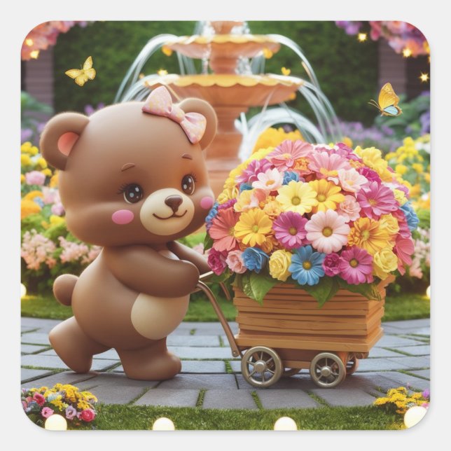 C QUADRATISCHER AUFKLEBER (Vorderseite)