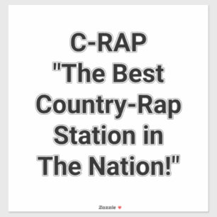 C-Rap Country-Rap Hankamer Artjunkhaus Splash-Art Aufkleber