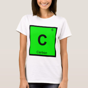 C - Regelmäßiges Tabellensymbol für Kohlenstoffche T-Shirt
