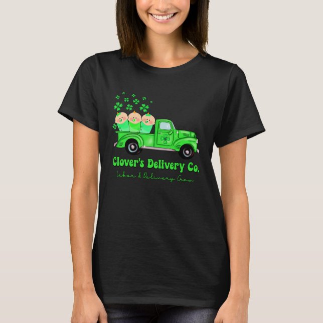 C s Co  St Patrick s Day Labor And Delivery T-Shirt (Vorderseite)