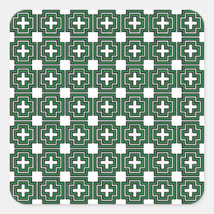 C&S Grün Quadratischer Aufkleber