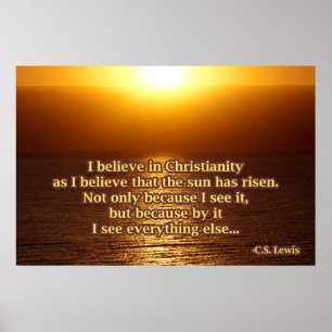 C.S. Lewis-Christentums-Zitat Poster