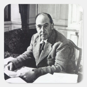 C.S. Lewis Quadratischer Aufkleber