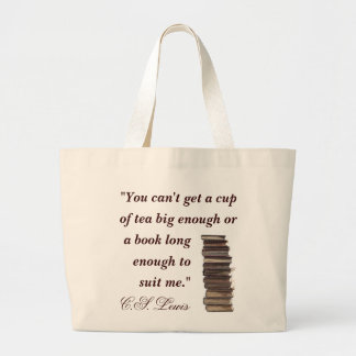 C.S. Lewis-Zitat-Tasche Jumbo Stoffbeutel