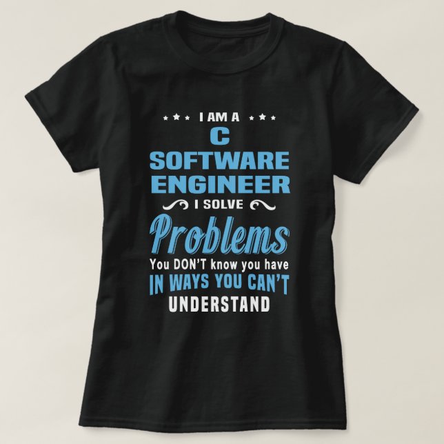 C Software Engineer T-Shirt (Design vorne)
