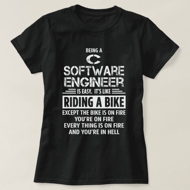 C Software Engineer T-Shirt (Design vorne)