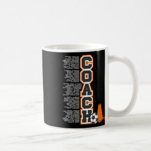 C steht für Coach Positive Eigenschaften Fußball Kaffeetasse