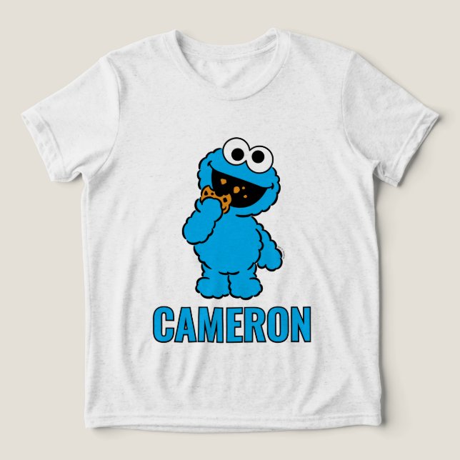 C steht für Cookie Monster Tri-Blend Shirt (Design Vorderseite)