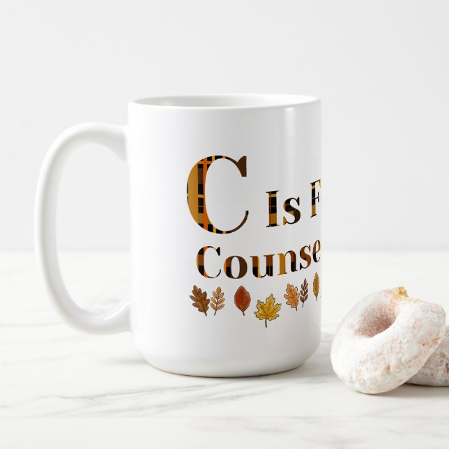 C steht für Schulberater  Kaffeetasse (Mit Donut)