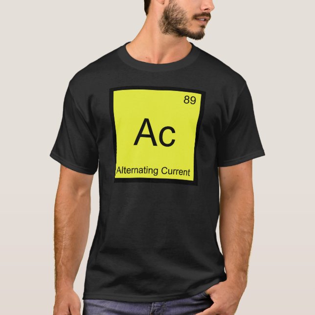 c - Symbol des Wechselstromes eines chemischen Ele T-Shirt (Vorderseite)