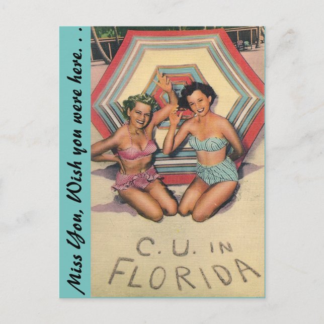C. U. in FLORIDA Postkarte (Vorderseite)